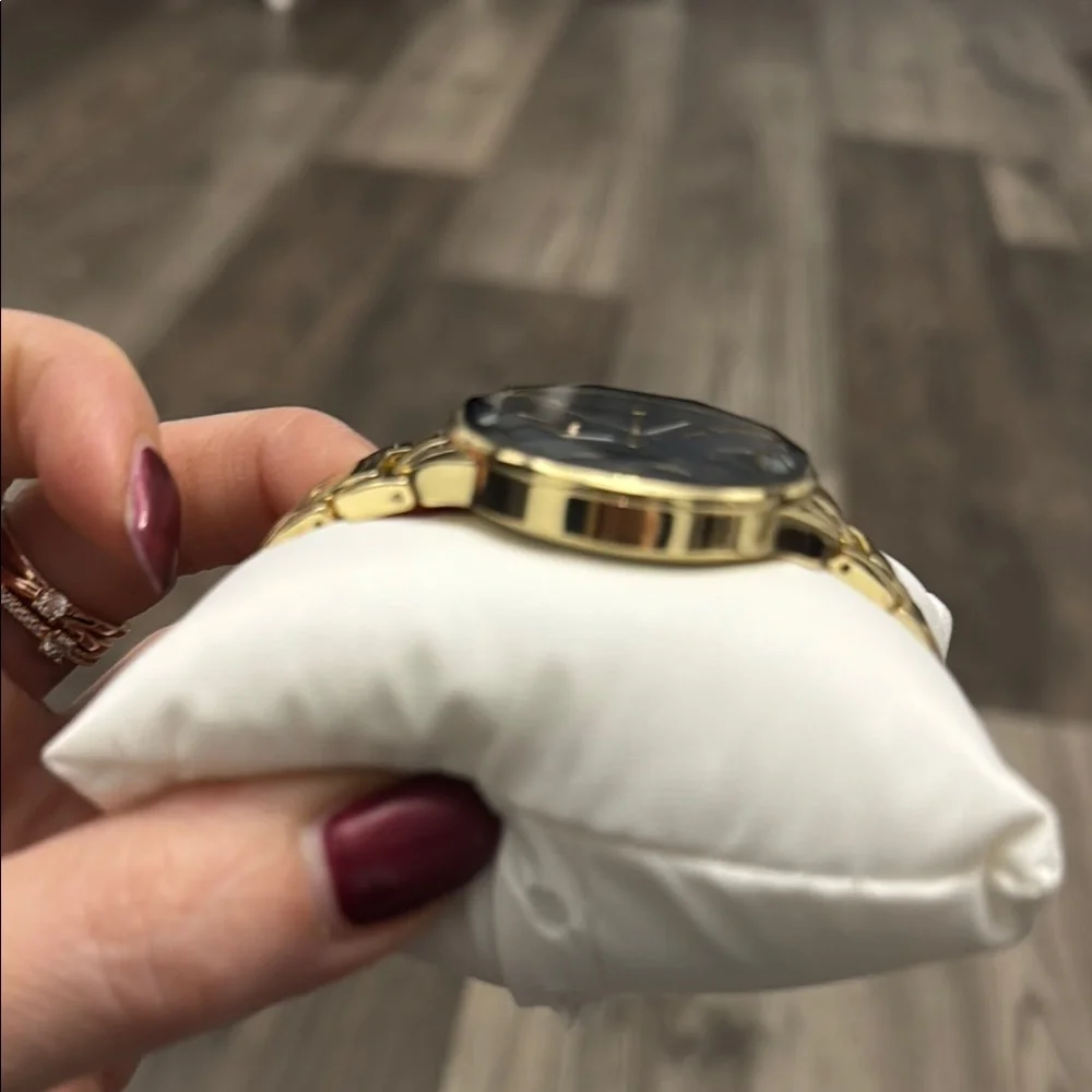 Juicy‎ Couture Gold and Navy Blue Face Watch